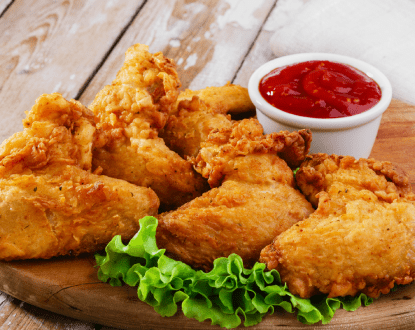 <p style="font-family: 'Poppins', sans-serif; font-weight: 700; font-size:24px;">CHICKEN WINGS</p>