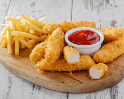 <p style="font-family: 'Poppins', sans-serif; font-weight: 700; font-size:24px;">CHICKEN TENDERS</p>